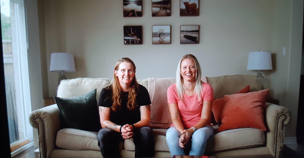 Nikki and Courtney at home